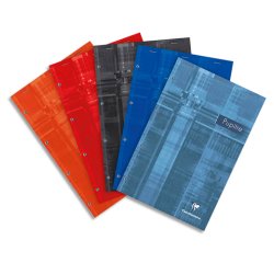 Bloc Pupitre agrafé en-tête A4+ 160 pages détachables et perforées 4 trous détachables ligné + marge - Assortis