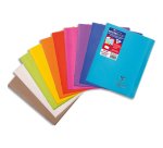 Cahier piqué Koverbook 17x22 cm 96 pages petits carreaux couverture polypropylène opaque 100% recyclé