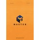 Bloc Master couverture Orange 100 feuilles 70g (200 pages) format A6 10,5x14,8cm 5x5
