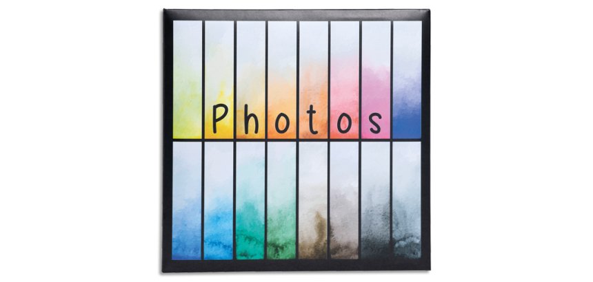 Album photo à pochettes 200 photos 10x15cm Rainbow - Noir