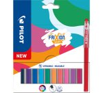 Stylo pilot frixion ball stick pointe 0,7mm encre gel  effacable coloris assortis    pochette 12 unites