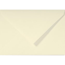 Paquet de 25 enveloppes gommées format C6 11,4X16,2cm. Coloris Ivoire