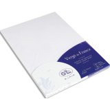 Etui de 25 feuilles 210g Vergé 21x29,7cm. Coloris Blanc