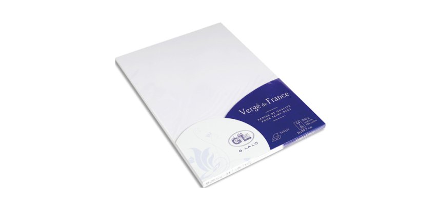 25 cartes A4 vergé 210g