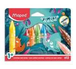 Crayon cire JUNGLE fever JUMBO, étui en carton de 12