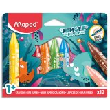 Crayon cire JUNGLE fever JUMBO, étui en carton de 12