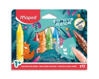 Crayon cire JUNGLE fever JUMBO, étui en carton de 12