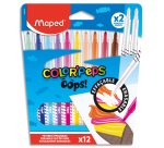 Feutre effaçable COLOR'PEPS OOPS, étui carton de 12