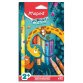 Crayon de couleur JUNGLE fever JUMBO, étui de 12