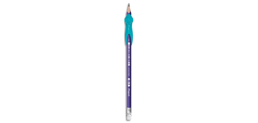 Crayon de papier, avec gomme, HB, blister de 2