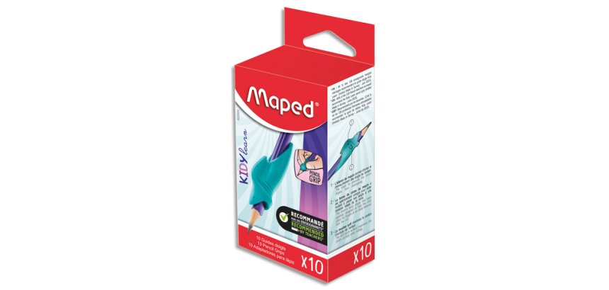 Guide doigts ecrtiure maped enfant ergonomique forme      requin lot 10 unites