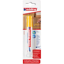 Marqueur industriel durable sur les surfaces rouillées/ rugueuses (métal, pierre et bois). Jaune