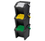 CEP Système de tri des déchets 'Tower', 30 litres, lot de 3