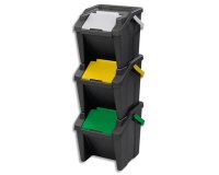 CEP Système de tri des déchets 'Tower', 30 litres, lot de 3