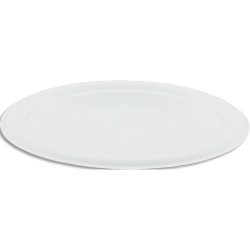 Sachet de 50 Assiettes Rondes en bagasse 17 cm BLANC