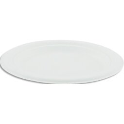 Sachet de 50 Assiettes Rondes en bagasse 17 cm BLANC