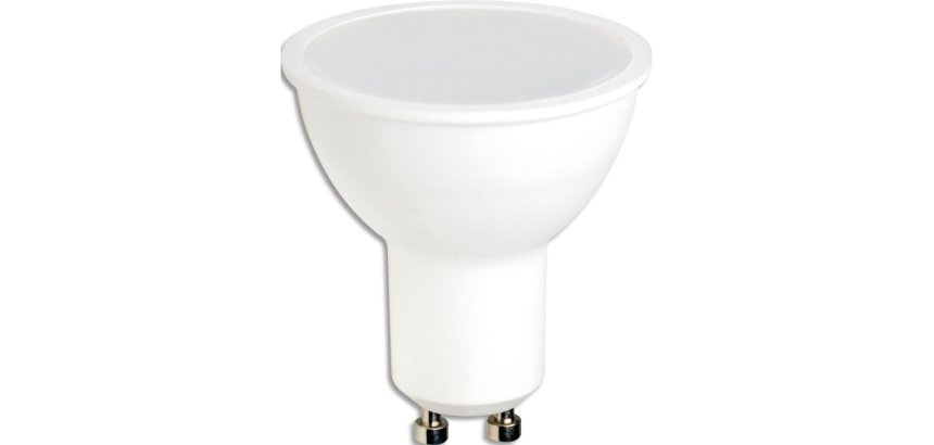 Ampoule connectée LED GU10 350lm 4,9W RGBW 2700K A 6500K. Réglable par contrôle via appli tuya