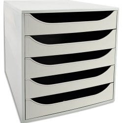 ECOBOX Caisson 5 tiroirs - Gris