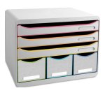 Module de classement Storebox 6 tiroirs Black Office