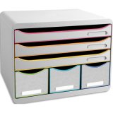 Module de classement Storebox 6 tiroirs Black Office