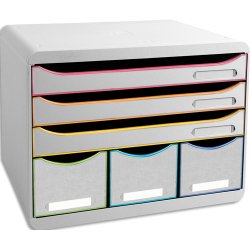 Module de classement Storebox 6 tiroirs Black Office
