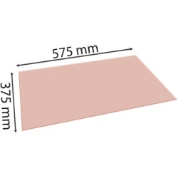 Sous-mains AQUAREL en carton rigide. Dimensions (l x p) : 57,5x37,5cm - Corail