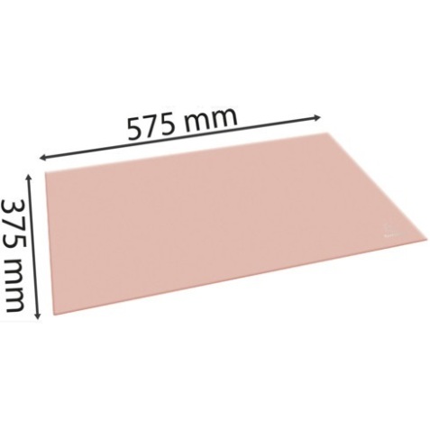 Sous-mains AQUAREL en carton rigide. Dimensions (l x p) : 57,5x37,5cm - Corail