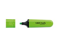 Surligneur bic tank marking highlighter sechage rapide    pointe biseautee coloris vert