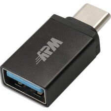 Adaptateur USB-C / USB-A, USB 3.0, mâle / femelle, metal, noir
