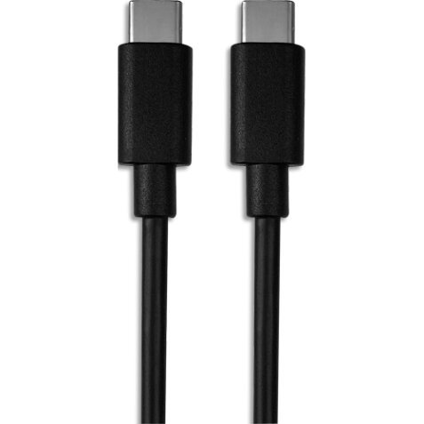 Câble USB-C / USB-C, 60W, USB 3.1, mâle / mâle, noir, 1m
