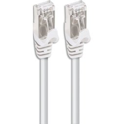 Câble RJ45, catégorie 7, S/FTP, droit, blanc, 10m