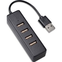 Hub USB-A 2.0 4 ports USB-A, noir