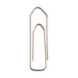 Boîte de 100 Trombones en Acier Galvanisé, bout rond forme ondulée 77 mm