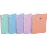 Cahier à spirale Smart Pastel, A4+, Seyès, assorti