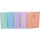 Cahier carte spirale SMART 23x29,7cm A4+ 160 pages 4 trous seyes. Coloris pastel assortis