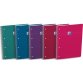 Cahier carte spirale SMART 23x29,7cm A4+ 160 pages 4 trous seyes. Coloris vif assortis