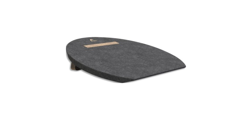 Repose-pieds 'MHFEETPET', en PET 100% recyclé, gris