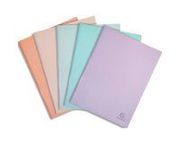 Protège-documents en polypropylène semi rigide Aquarel 100 vues - A4 - Couleurs assorties