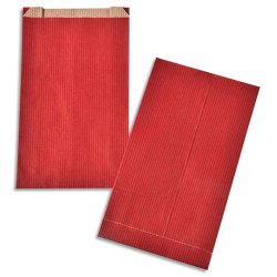 Boîte de 250 Sachets Soufflet 12X20 rouge