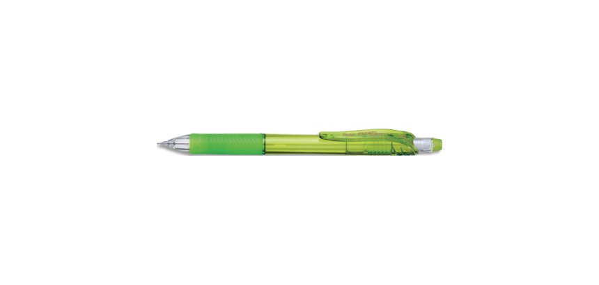 Porte-mines pentel energize canon fixe mine 0,7mm grip    caoutchouc gomme avec capuchoncorps coloris vert translucide