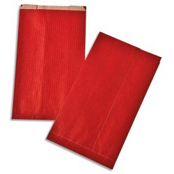 Boîte de 250 Sachets Soufflet 160X270 Rouge