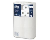 Papier toilette tork traditionnel doux premium 2   plis fsc et ecolabel colors   blanc paquet 6 rouleaux 198f