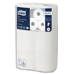 Paquet de 6 Rouleaux Papier toilette Premium micro gaufré 2 plis 198 feuilles