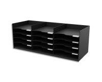 Station de tri Formularbox, 15 compartiments, noir