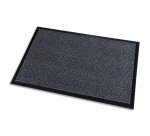 Tapis anti-poussière paperflow polypropylène super budget 60x90cm aspect velour coloris gris