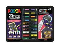 Mallette posca marqueur les insolites 20 unites coloris   assortis