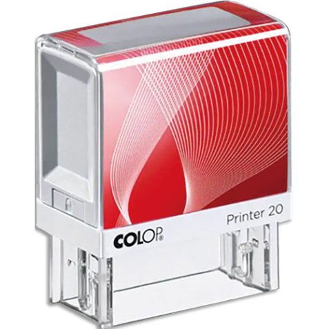 Tampon Printer 20/1 à composer soi-même avec 1 police de caractères. 4 Lignes
