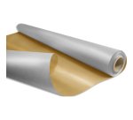 Papier cadeau kraft duo metal 60gr rouleau 0,69x50m coloris or / argent
