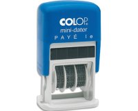 Tampon dateur mini dateur formule "Payé le" Colop