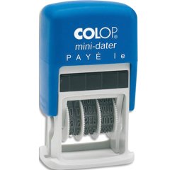 Tampon dateur mini dateur formule "Payé le" Colop